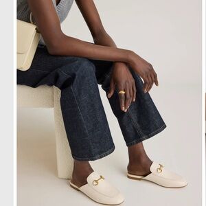 Quince Italian Leather Horsebit Loafer Mule